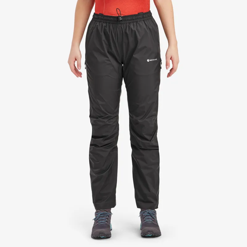 Montane Women s Spirit Lite Waterproof Trousers Short Leg Black